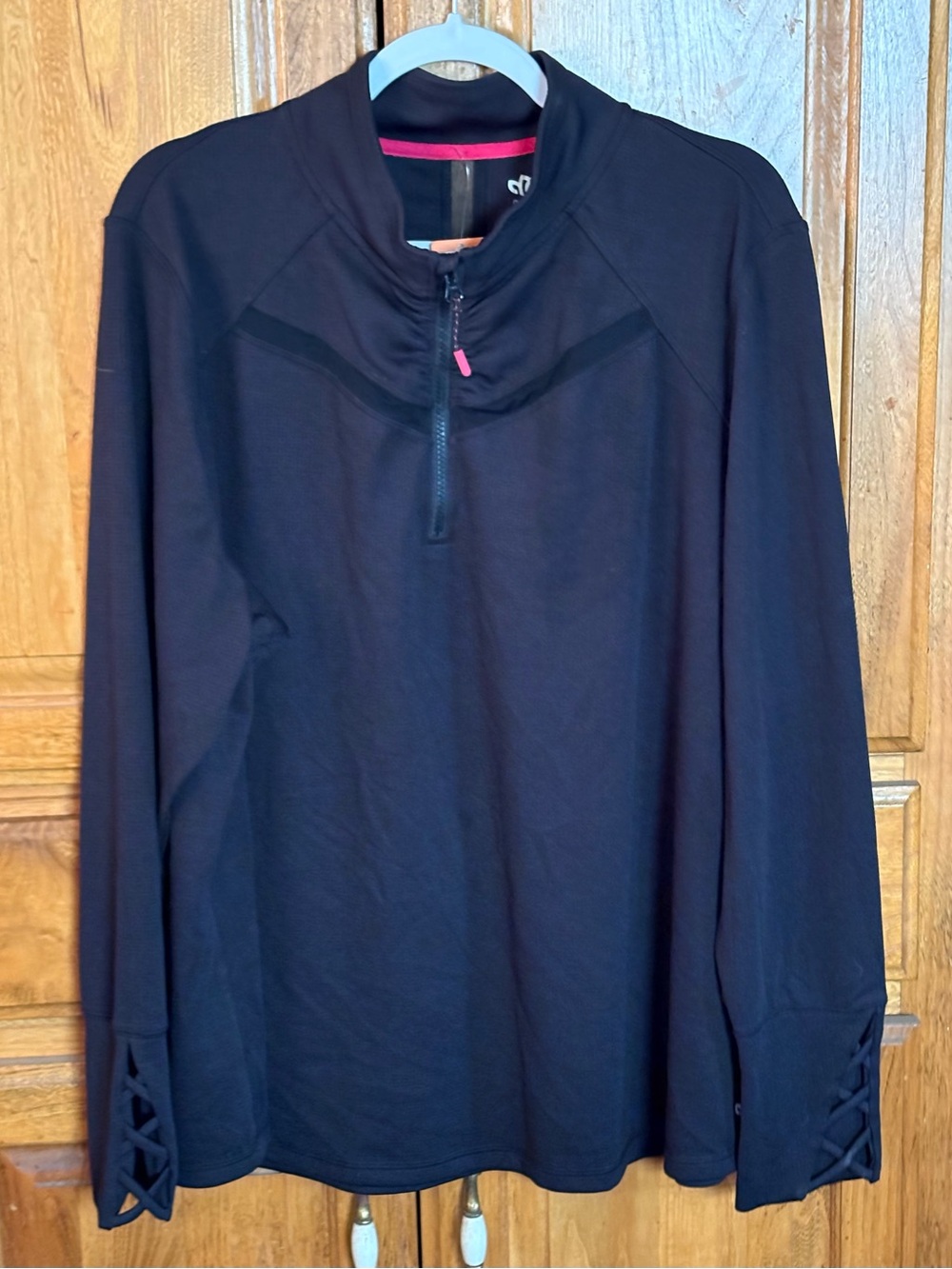 NWT Maurice’s In Motion 1/4 Zip Pullover Jacket Black 3X